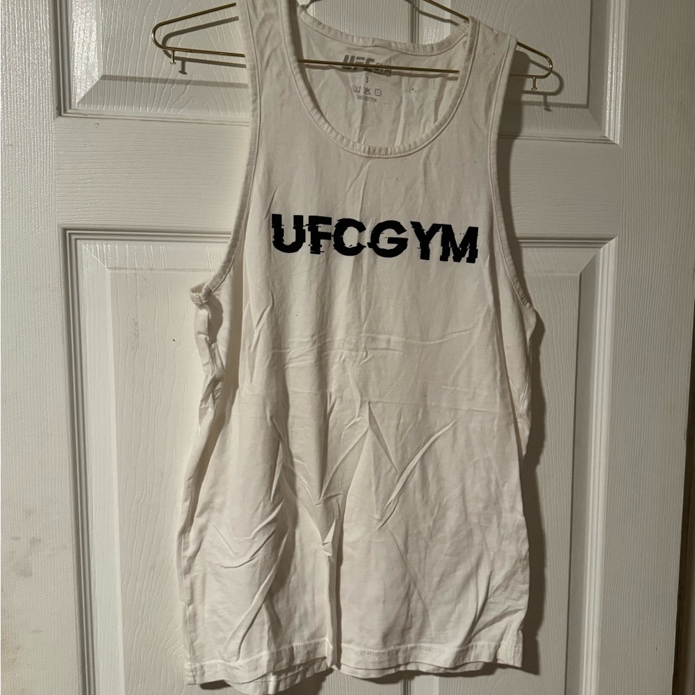 White UFC gym tank